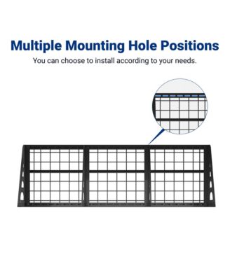 Heavy Duty Garage Wall Shelf MAX Series, Black — 48" X 16"