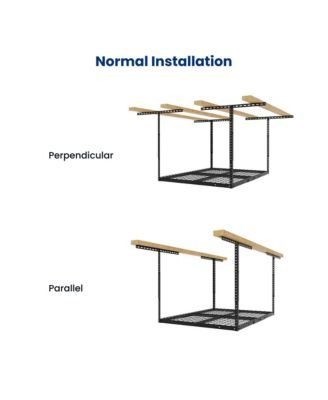 OHK Series 36 in W × 48 in D Ceiling-Mounted Overhead Garage Storage Rack – Model OHK34B-E