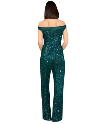 Women's Beaded Off Shoulder Jumpsuit