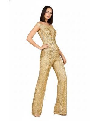 Women's Beaded Off Shoulder Jumpsuit