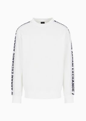 Men's Jacquard Logo Sleeve Crewneck Sweatshirt