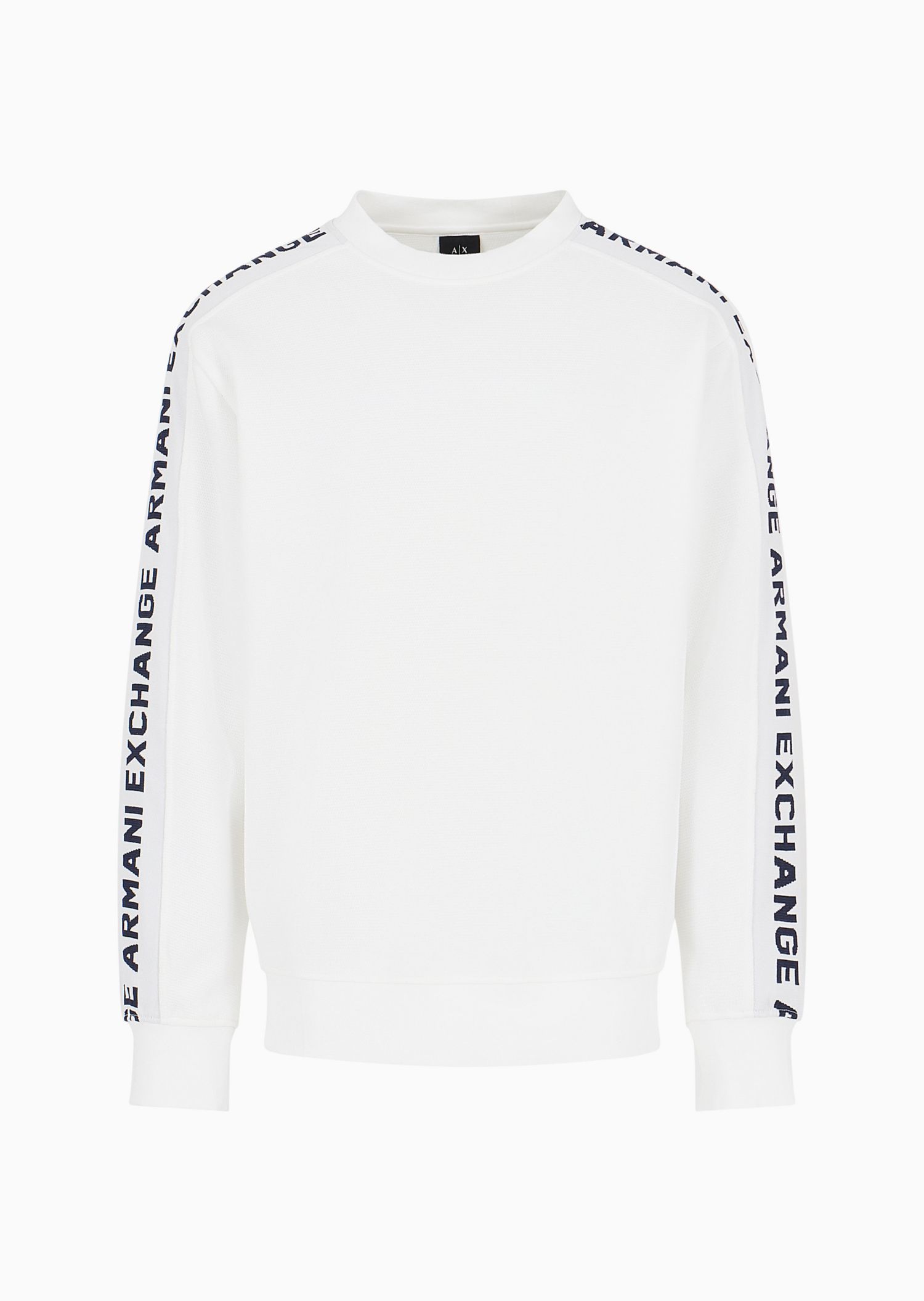 Men's Jacquard Logo Sleeve Crewneck Sweatshirt