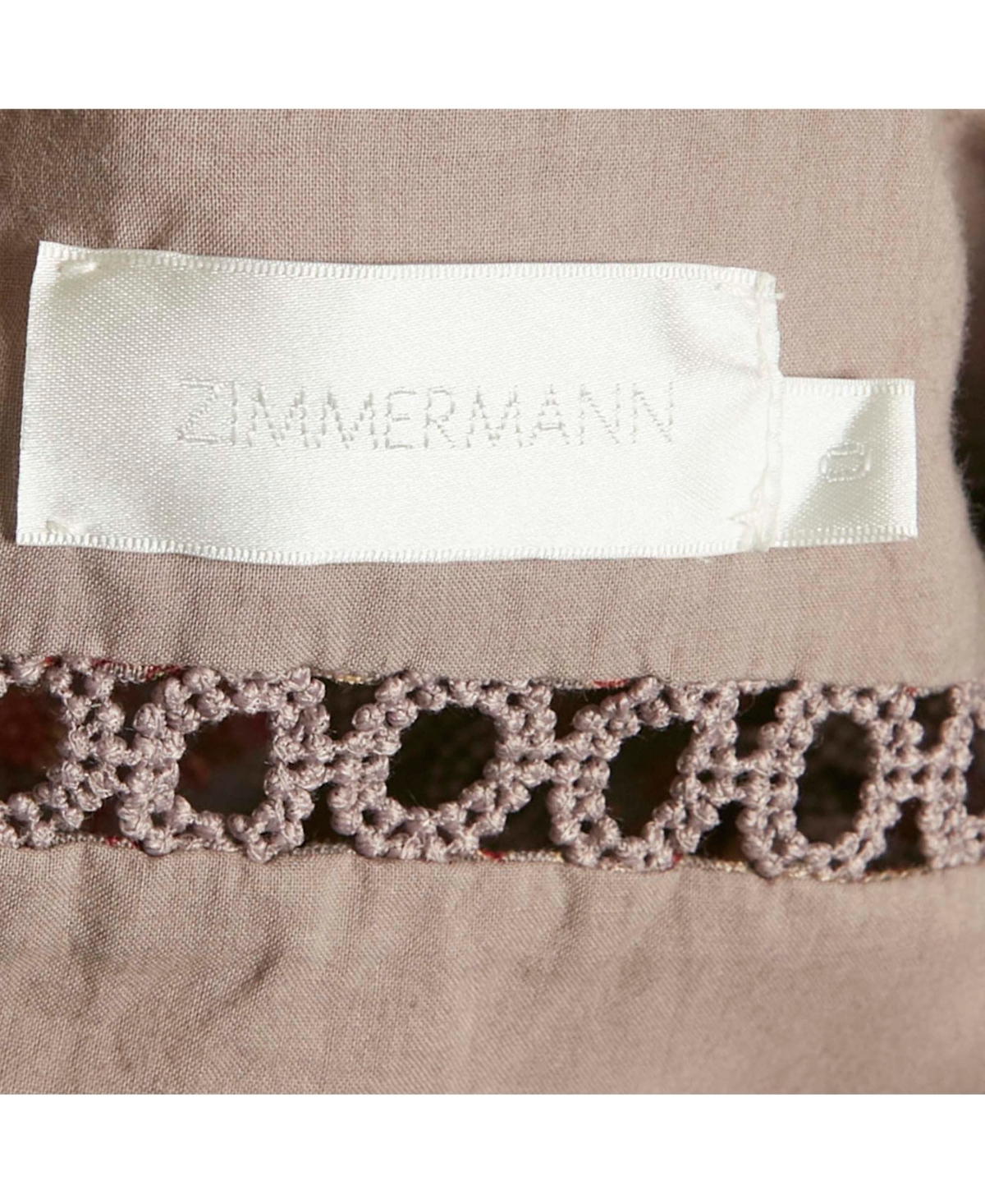 Pre-Owned Zimmermann Women's Mauve Floral Print Linen Juniper Mini Dress