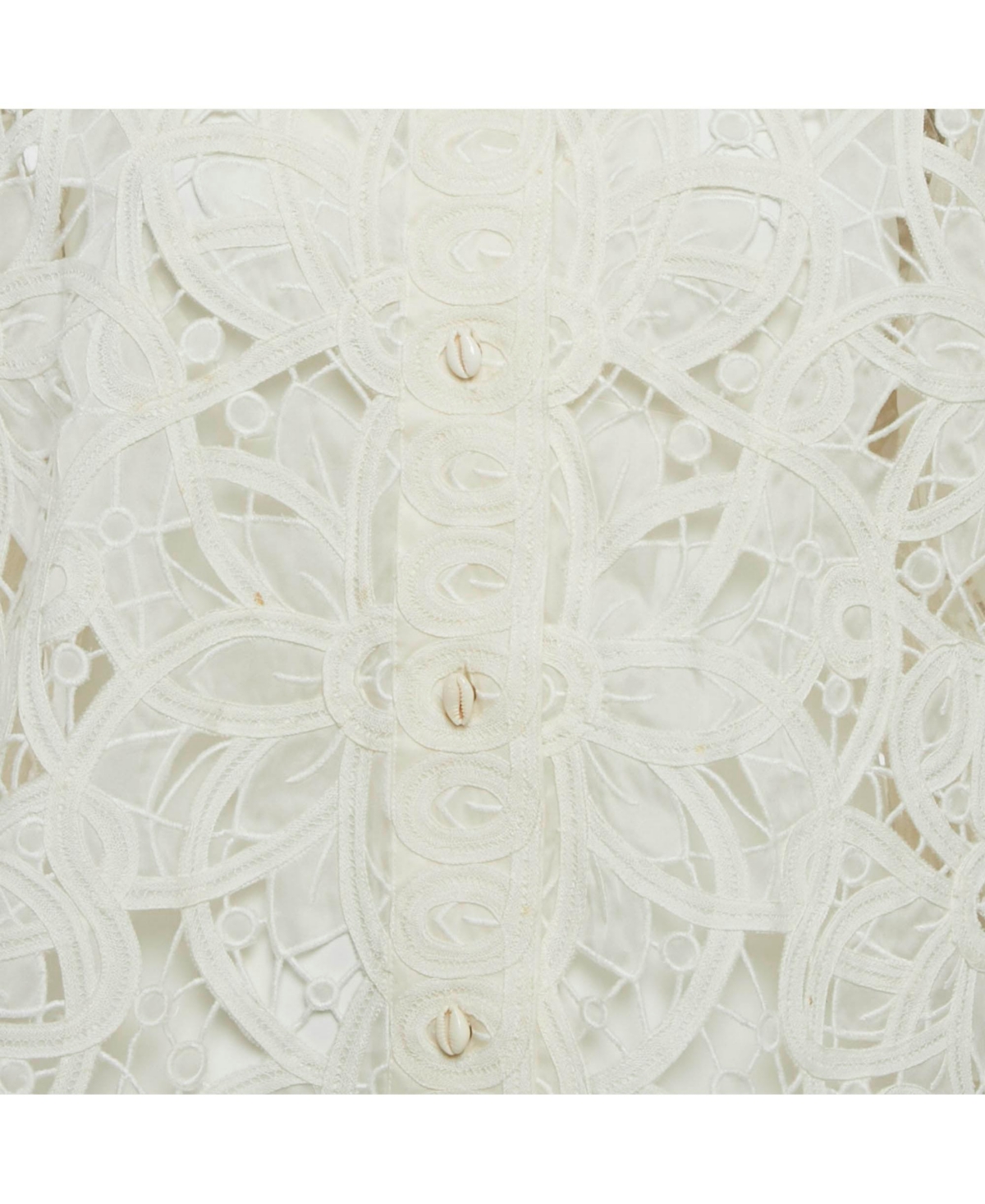 Pre-Owned Zimmermann Women's White Silk Lace Cut