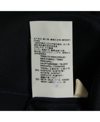 Women's Navy Blue & Black Chiffon Top