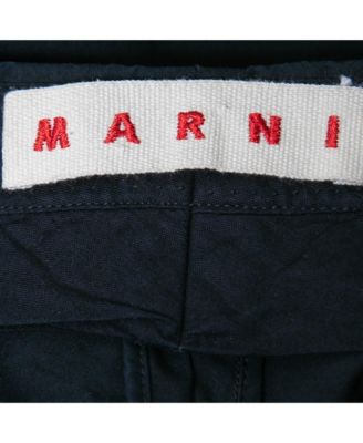 Women's Navy Blue Cotton Trousers