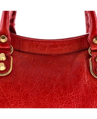 Small City Classic Metallic Edge Bag Leather