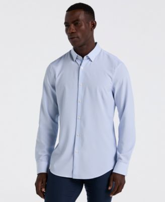 Men's Slim-Fit Diamond Geo-Print Shirt