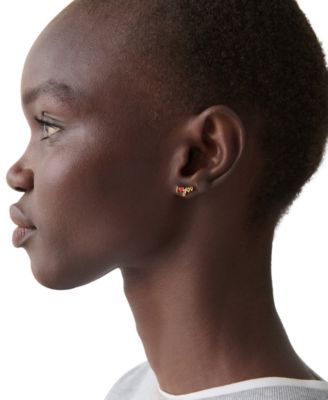 Enamel "I Love You" Stud Earrings