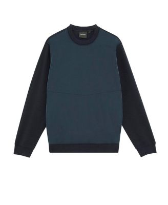Men's Half Raglan Hybrid Long Sweatshirt.