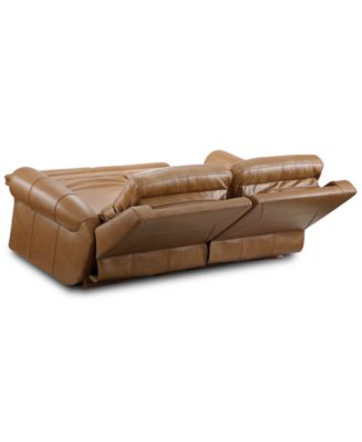 Alexandre Leather 2-Pc. Sofa with 2 Power Motion Recliners, Exclusively at Macy's