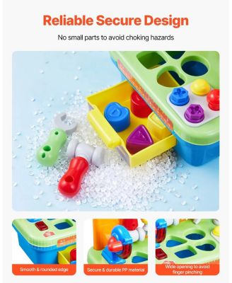 Musical Workbench Toy with Sounds, Lights & Shape Sorter