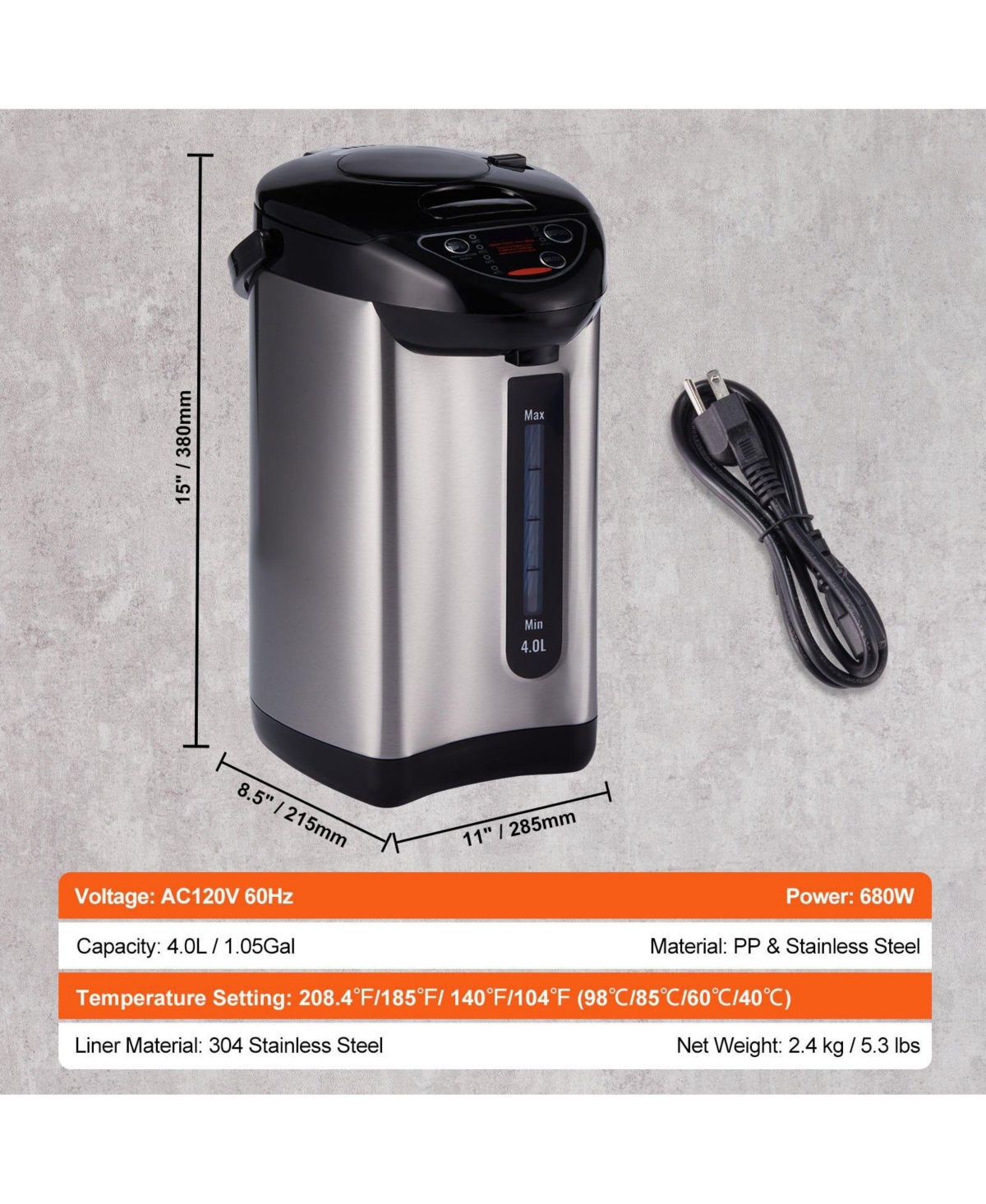 Inolait Electric Stainless Steel Professional Ice Crusher