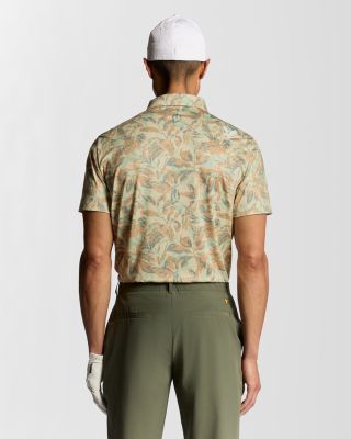 Men's Golf Digital Floral Polo Shirt