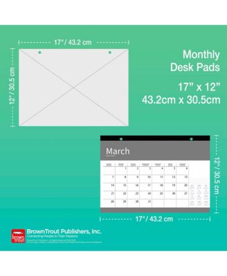 House of Turnowsky OFFICIAL | 2026 17 x 12 Inch Monthly Desk Pad Calendar