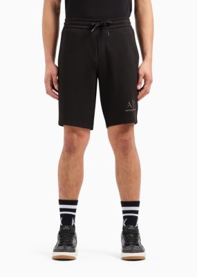Men's Metallic Logo-Print 9" Drawstring Shorts