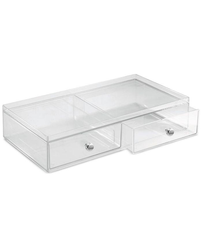 Interdesign 2Drawer Makeup Organizer, Clear Macy's