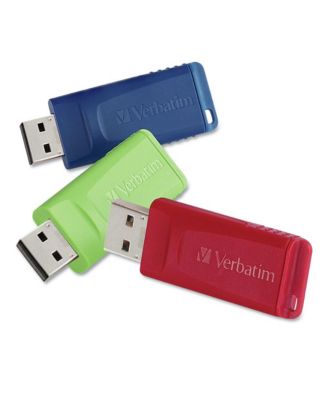 98703 Store 'n' Go 8 GB USB Flash Drive - Assorted Colors (3/Pack