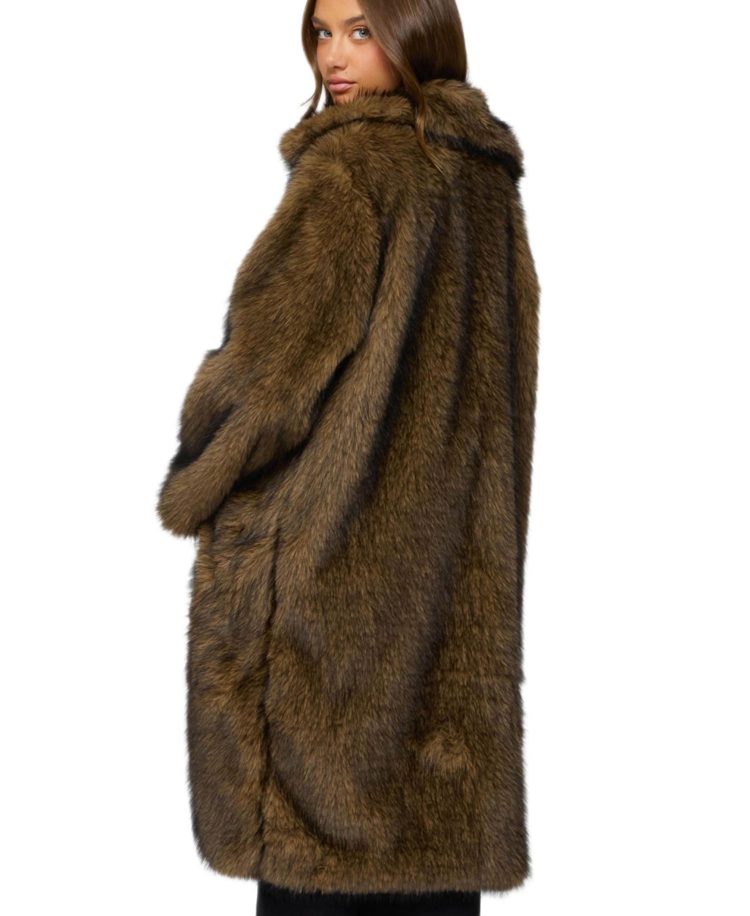 Women's Saphira Oversized Faux Fur Maxi Coat