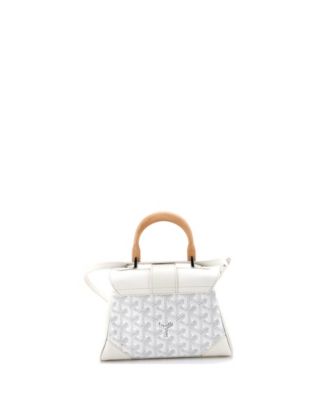 Mini Saigon Top Handle Bag Coated Canvas with Leather