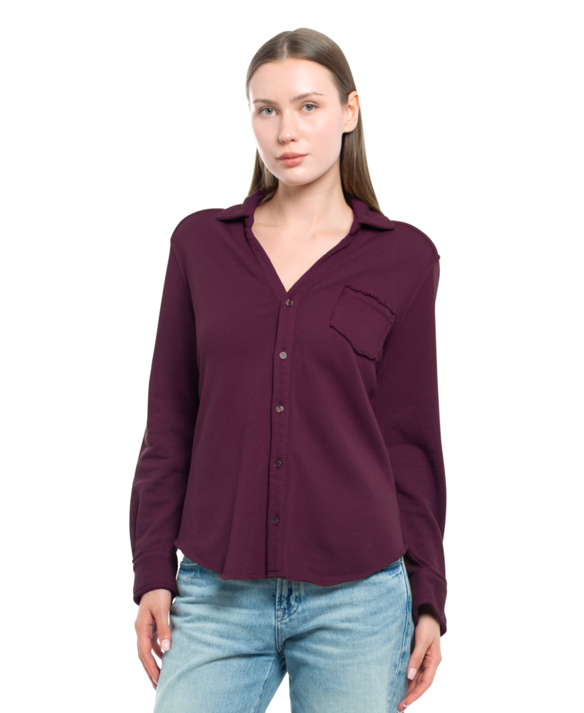 Wilt Clothing Women's Button Front Sweatshirt