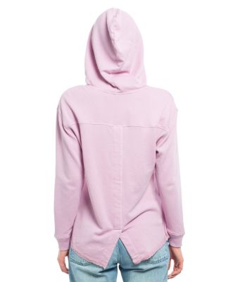 Women's Hi Lo Lace Hem Hoodie