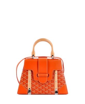 PM Saigon Top Handle Bag Coated Canvas with Leather