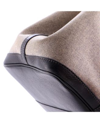 Pre-Owned HERMES 36 Garden Party Tote Toile and Leather