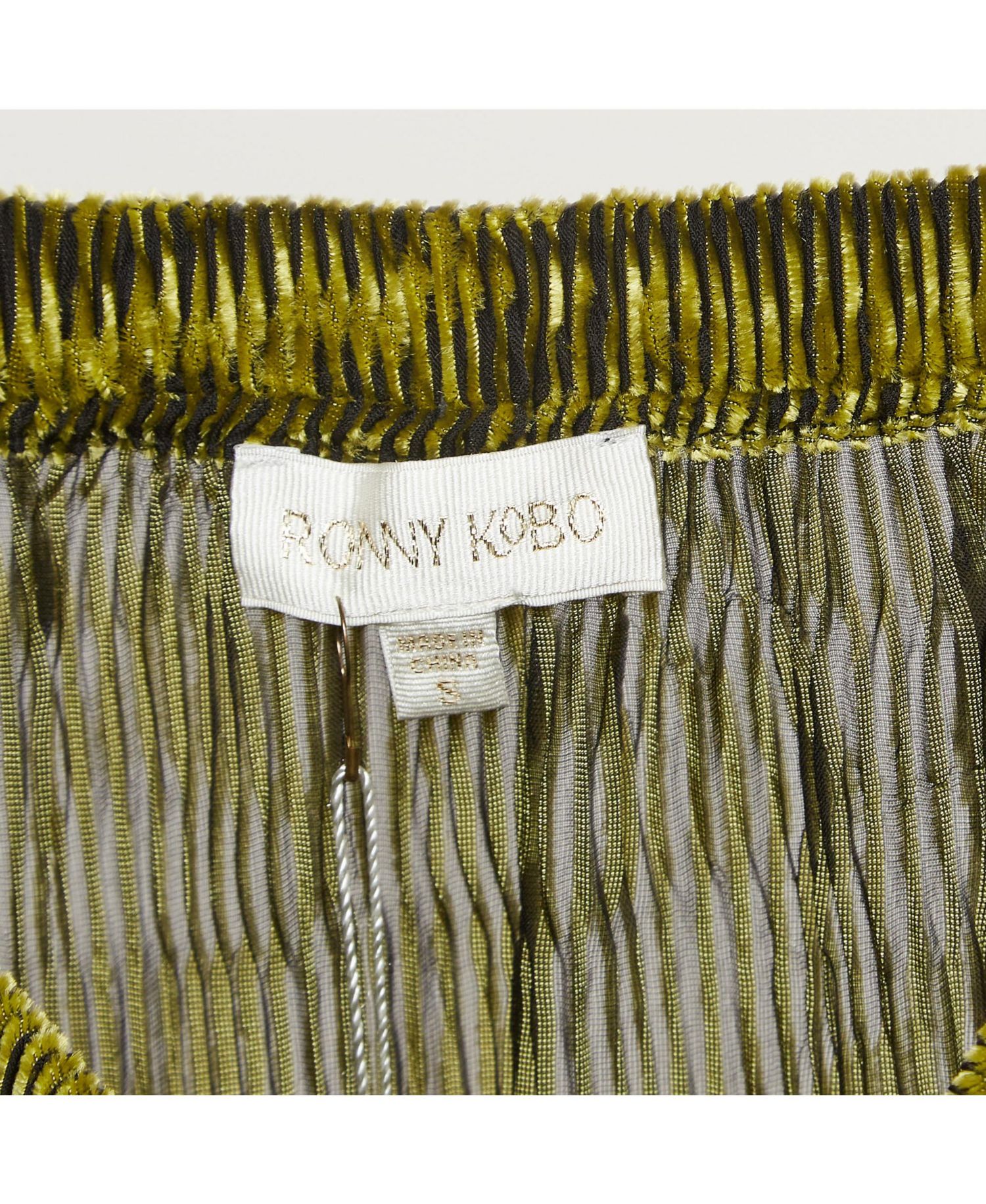Women's Green/black Devore Midi Jay Skirt