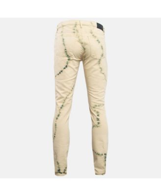 Men's Cream Tie Dye Denim David Jeans