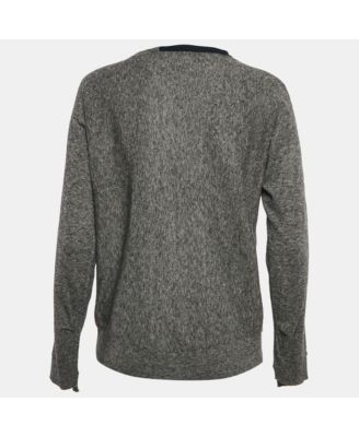 Women's Grey Cashmere Full Sleeve Crisp Sweater