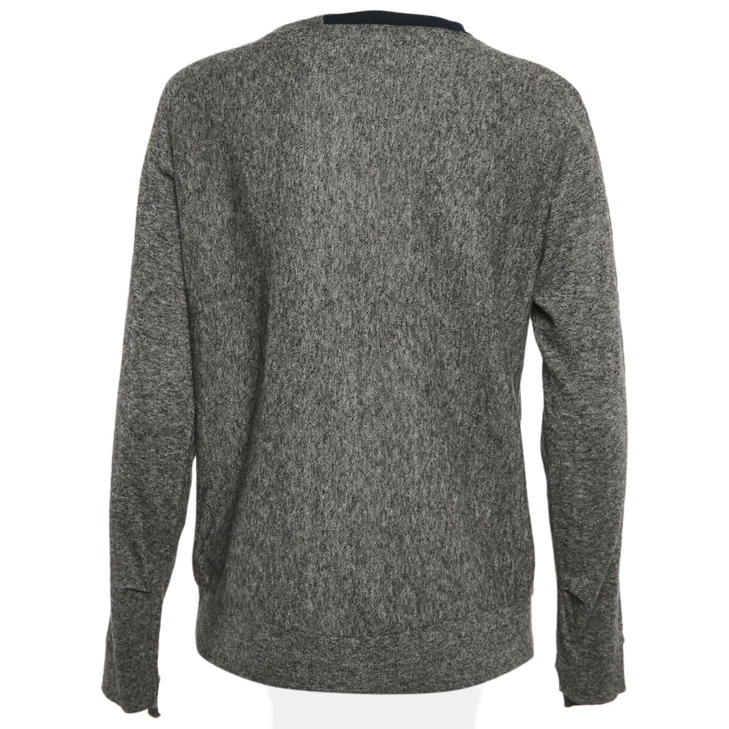 Women's Grey Cashmere Full Sleeve Crisp Sweater