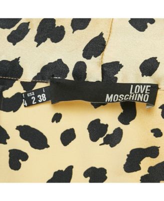 Women's Brown Leopard Print Satin Mini Dress