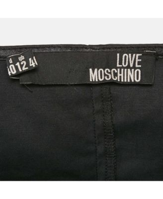 Women's Black Cotton Metal Embellished Short Dress