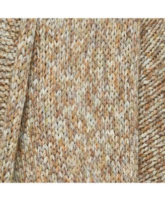 Women's Brown Cotton Rib Knit Mia Cardigan