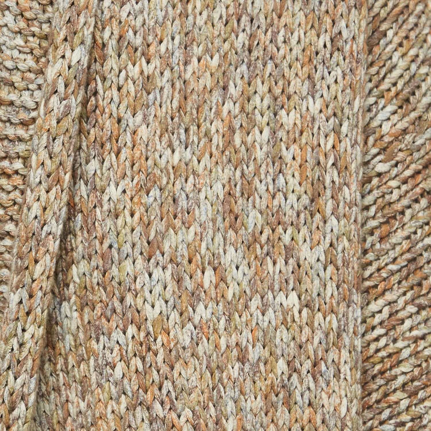 Women's Pre-Owned Zadig and Voltaire Brown Cotton Rib Knit Mia Cardigan