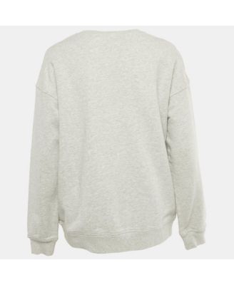 Women's X H&m X Disney Grey Mickey Embroidered Cotton Sweatshirt