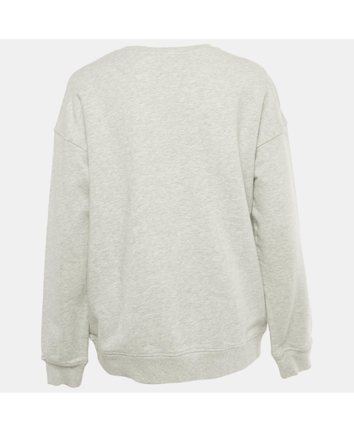 Pre-Owned Moschino Women's X H&m X Disney Grey Mickey Embroidered Cotton Sweatshirt