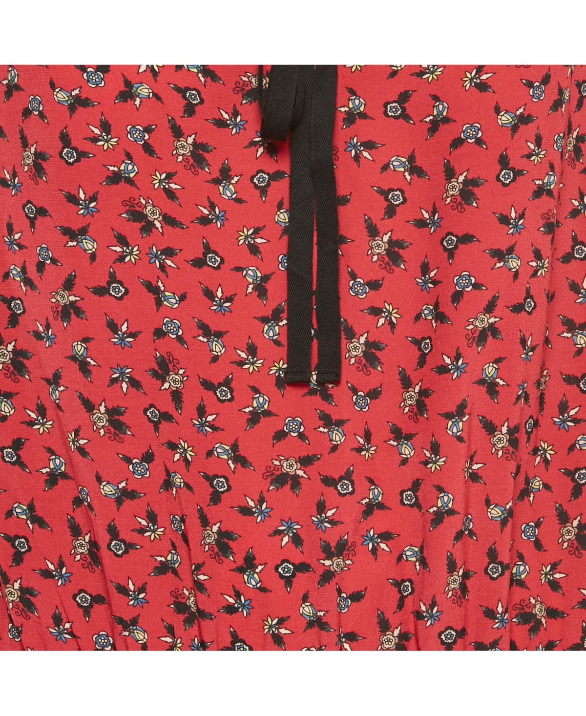 Pre-Owned Zadig & Voltaire Women's Red Floral Print Crepe Remus Liberty Mini Dress