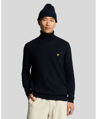 Men's Cotton Merino Turtleneck Sweater