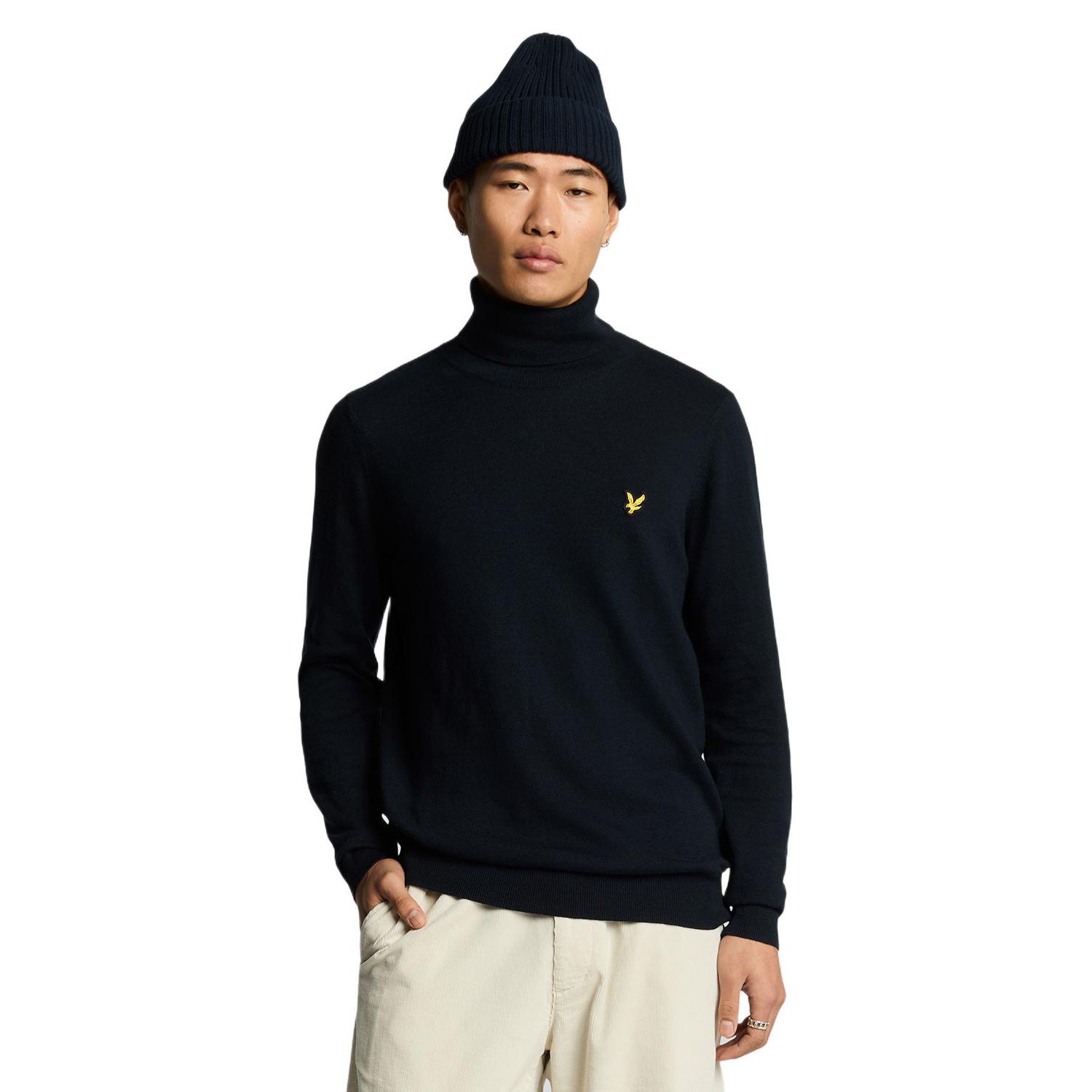 Men's Cotton Merino Turtleneck Sweater