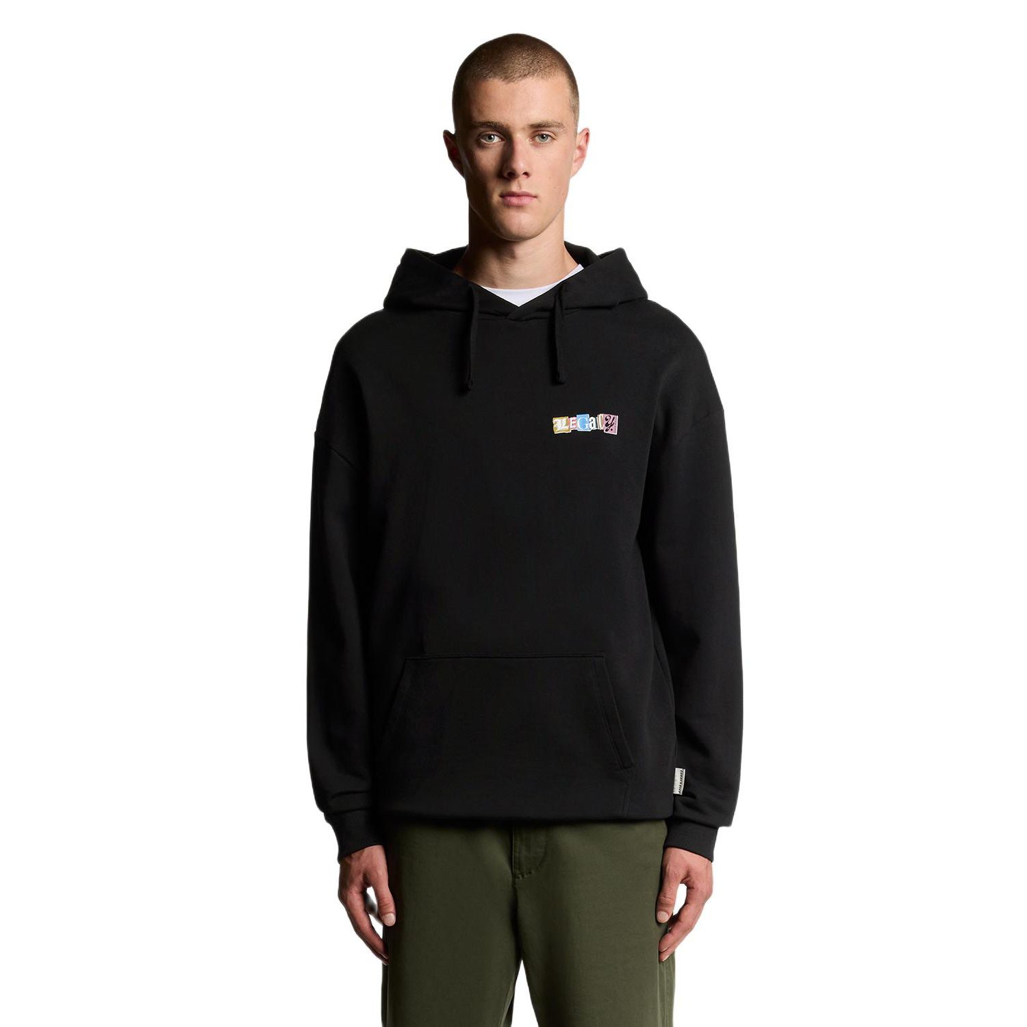 Men's Bold Letters Long Sleeve Graphic Hoodie