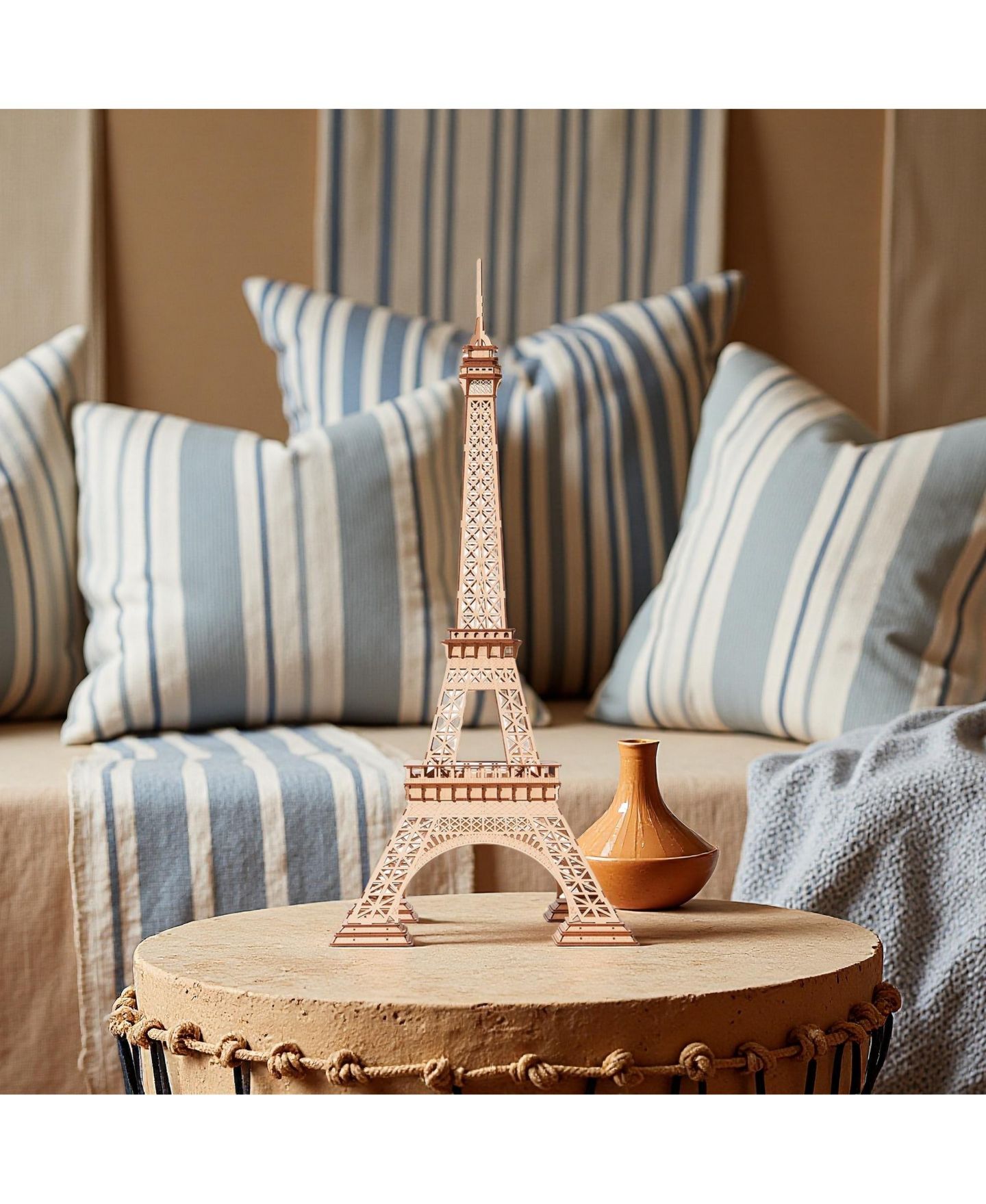 Детский пазл Robotime 3D Wooden Eiffel Tower Puzzle, Ages 14 & Up — фото 5