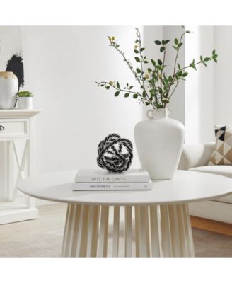 Nox Glass Knot Loop Sculpture