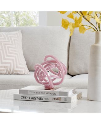 Nox Glass Knot Loop Sculpture