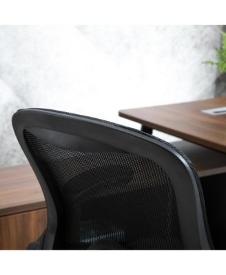 Mesh Drafting Chair with Flip-Up Armrests and Swivel Wheels,