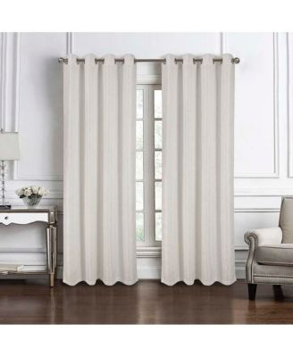 Brookfield Jacquard High Quality Light Filtering Grommet Curtain Panel 54" x 90" White