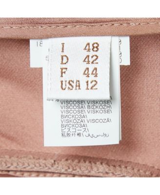 Women's Pink Satin Asymmetric Midi Skirt