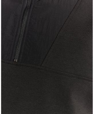 Men's Panelled Hybrid Quarter Zip Sweatshirt