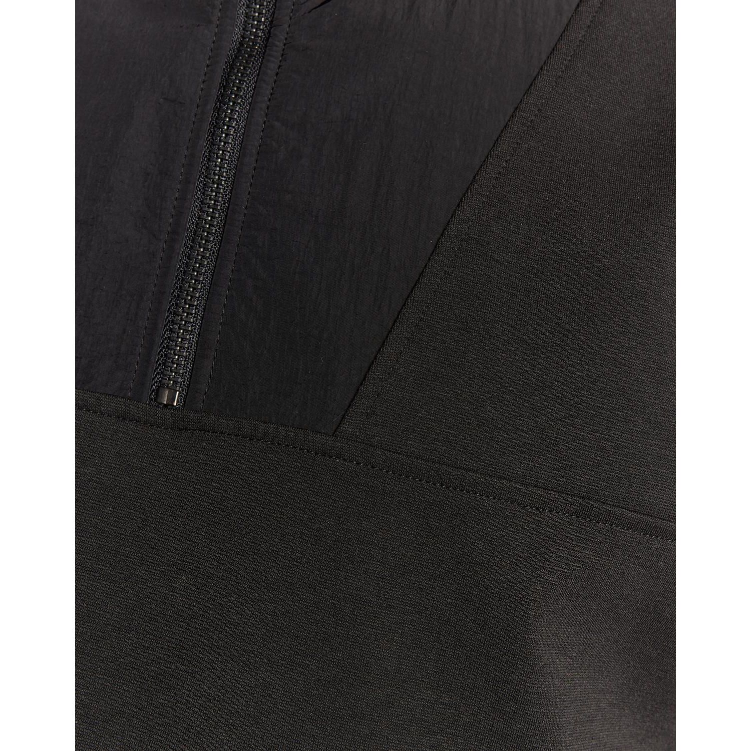 Men's Panelled Hybrid Quarter Zip Sweatshirt